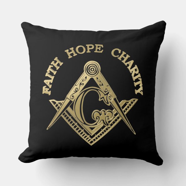 Masonic symbol cushion (Front)
