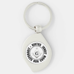Masonic symbol key ring