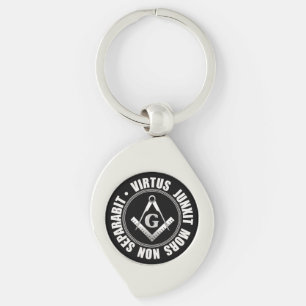 Masonic symbol keychain