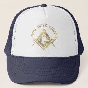 Masonic symbol trucker hat