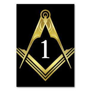 Masonic Table Decorations Party Supplies Table Number
