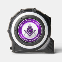 Masonic Tape Measure Purple