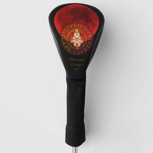 Masonic Warrior Golf Head Cover (Front)