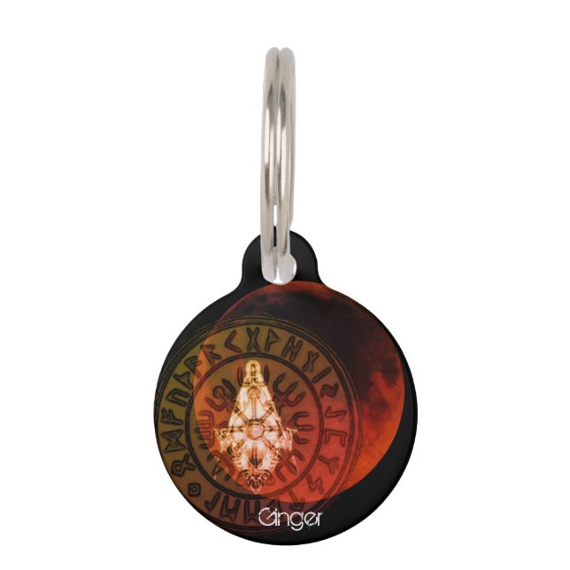 Masonic Warrior Pet Tag (Front)