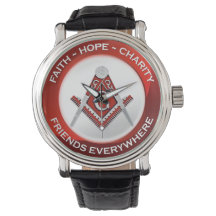Masonic Watch Red