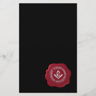 Masonic wax seal flyer