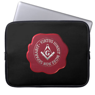 Masonic wax seal laptop sleeve