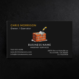 Masonry Brick Services  Business Card