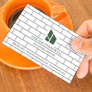 Masonry Construction Business Card Template