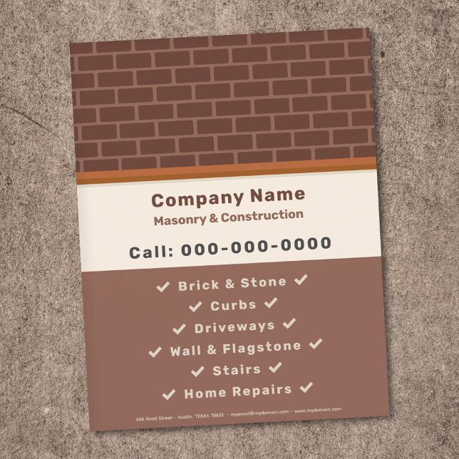 Masonry & Construction Flyer (Masonry & Construction Flyer)