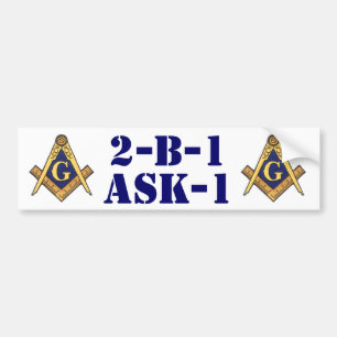 MASONS BUMPER STICKER