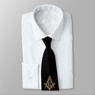 MASONS CUSTOM TIE (BLACK)