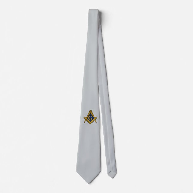 MASONS CUSTOM TIE (GREY) (Front)