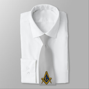 MASONS CUSTOM TIE (silver)