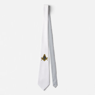 MASONS CUSTOM TIE (WHITE)