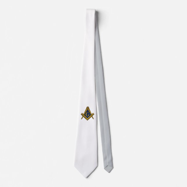 MASONS CUSTOM TIE (WHITE) (Front)