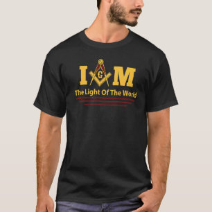 Masons I Am The Light Of The World Masonic Father' T-Shirt