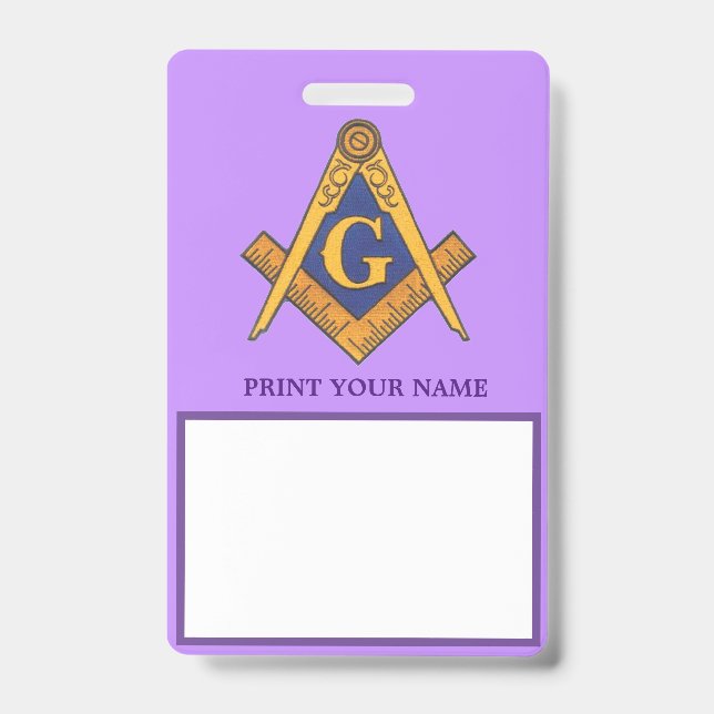 MASONS ID BADGE (Front)
