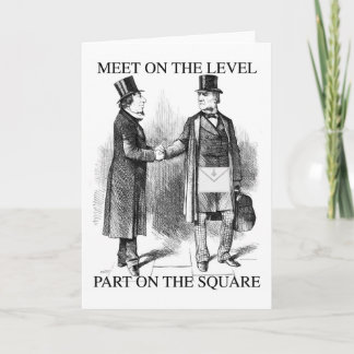 Masons Meeting Card