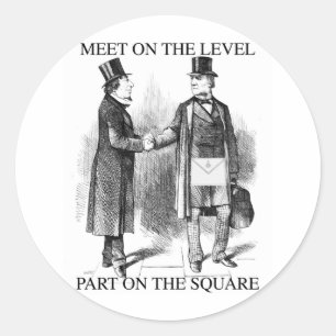 Masons Meeting Classic Round Sticker