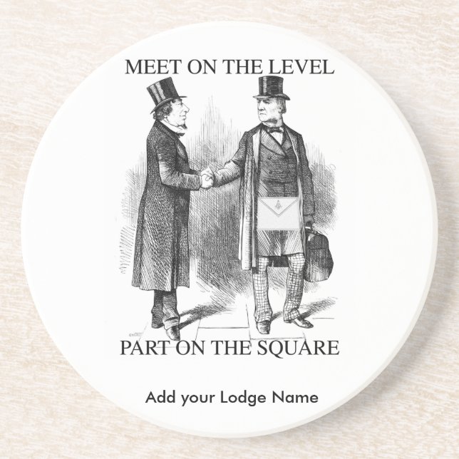 Masons Meeting Coaster (Front)