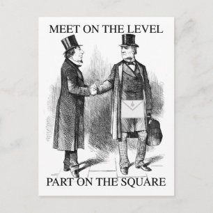 Masons Meeting Postcard
