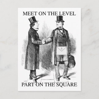 Masons Meeting Postcard