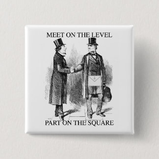 Masons parting on the square 15 cm square badge