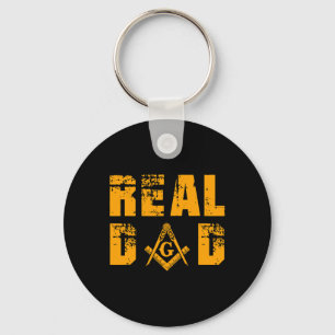 Masons Real Dad Masonic Mason Father's Independenc Key Ring