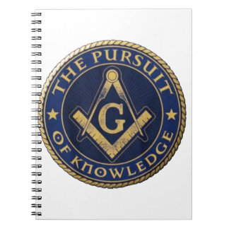 Masons The Pursuit of Knowledge Spiral Notebook