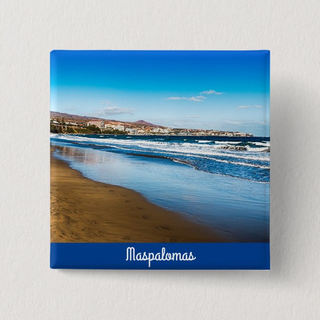Maspalomas 15 Cm Square Badge (Front)
