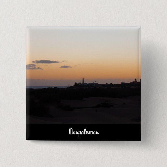 Maspalomas 15 Cm Square Badge (Front)