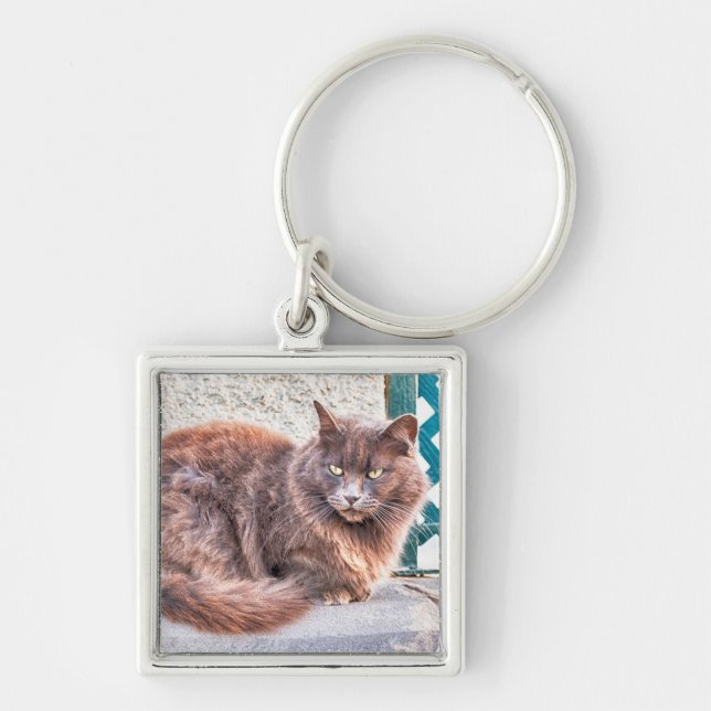 Maspalomas Cat Key Ring (Front)