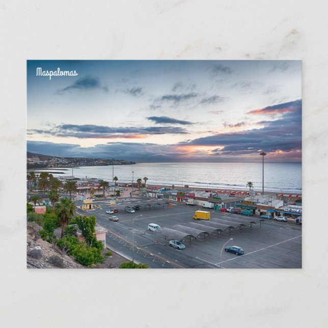 Maspalomas Sunrise Postcard (Front)