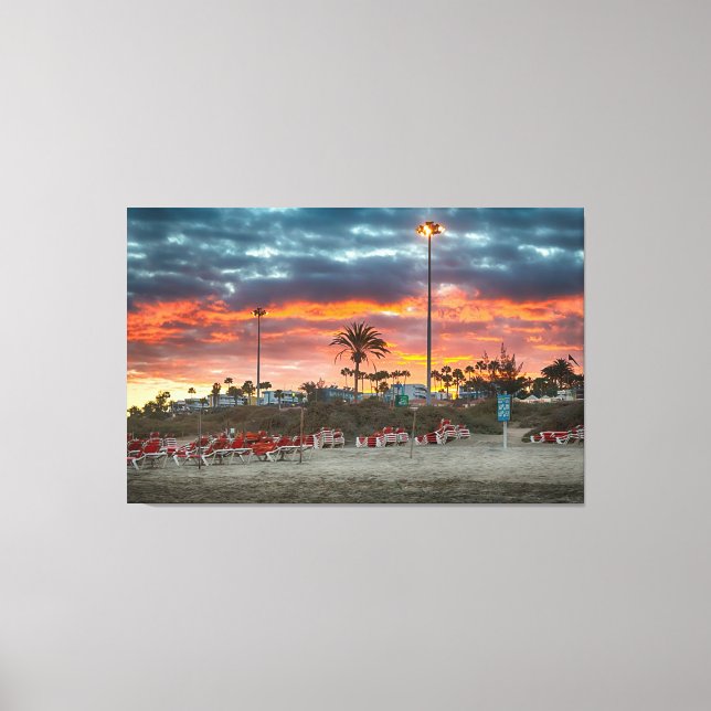 Maspalomas Sunset Canvas Print (Front)