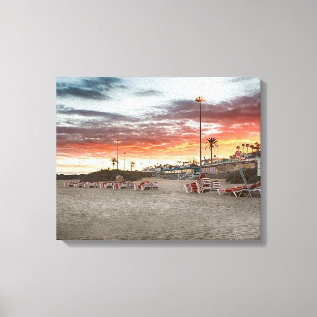 Maspalomas Sunset Canvas Print (Front)
