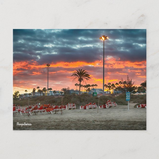 Maspalomas Sunset Postcard (Front)