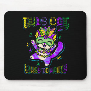Masque Mardi Apparel Costumes Mardi Gras Cat Mouse Pad