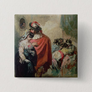 Masquerade 15 Cm Square Badge