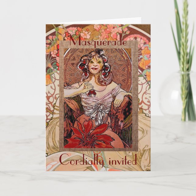 Masquerade an invitation suitable for any occasion (Front)