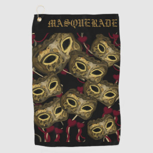MASQUERADE ART GOLF TOWEL