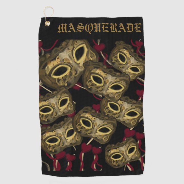 MASQUERADE ART    GOLF TOWEL (Front)