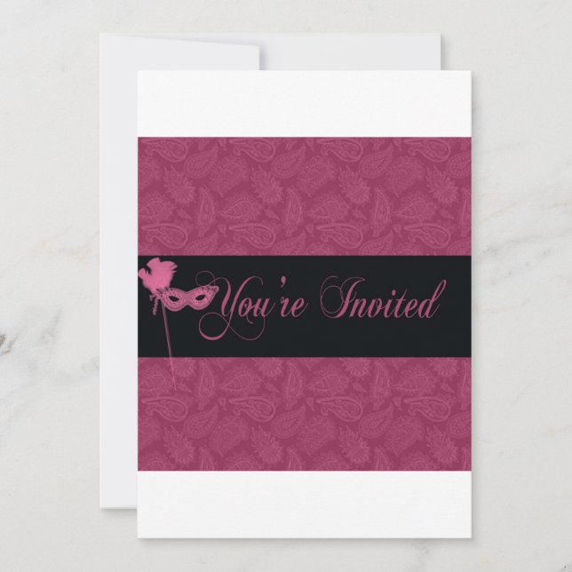 Masquerade ball invite 2 (Front)