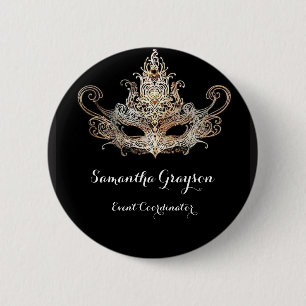 Masquerade Ball Name Badge