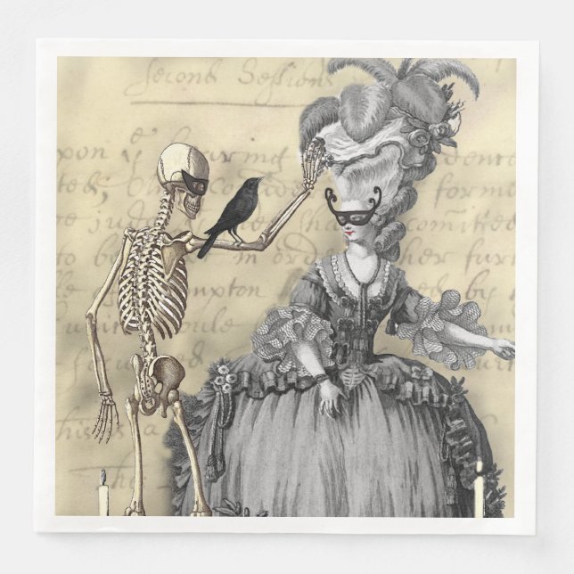 Masquerade Ball Napkin (Front)