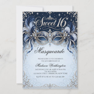 Masquerade Ball Sweet 16 Invitation