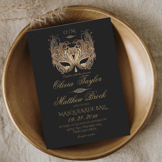  Masquerade Ball Wedding  Invitation (Creator Uploaded)