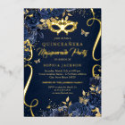 Masquerade Butterfly Royal Navy Quinceanera