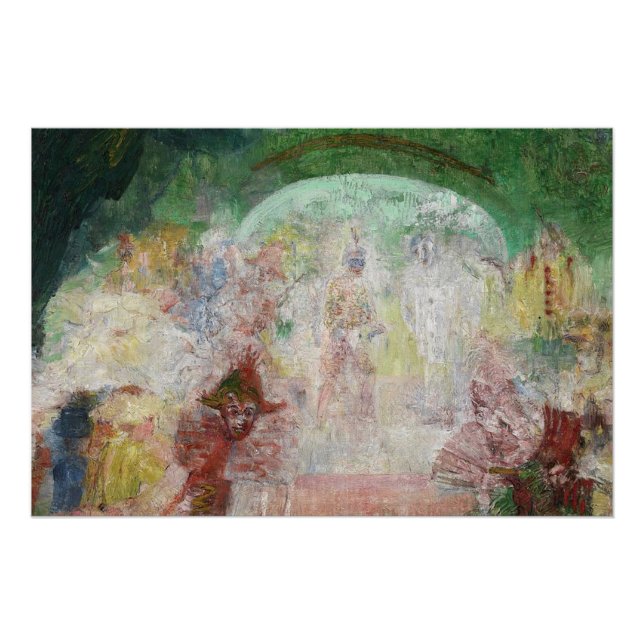Masquerade by James Ensor (1889) Poster (Front)