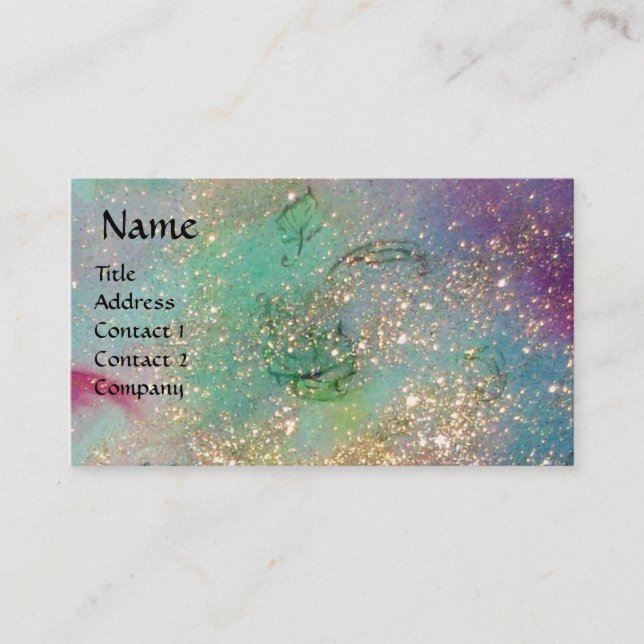 MASQUERADE ,Dance ,Music, blue red,pink Business Card (Front)